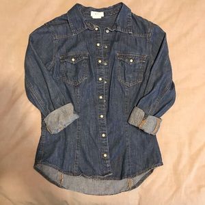 Jean button up